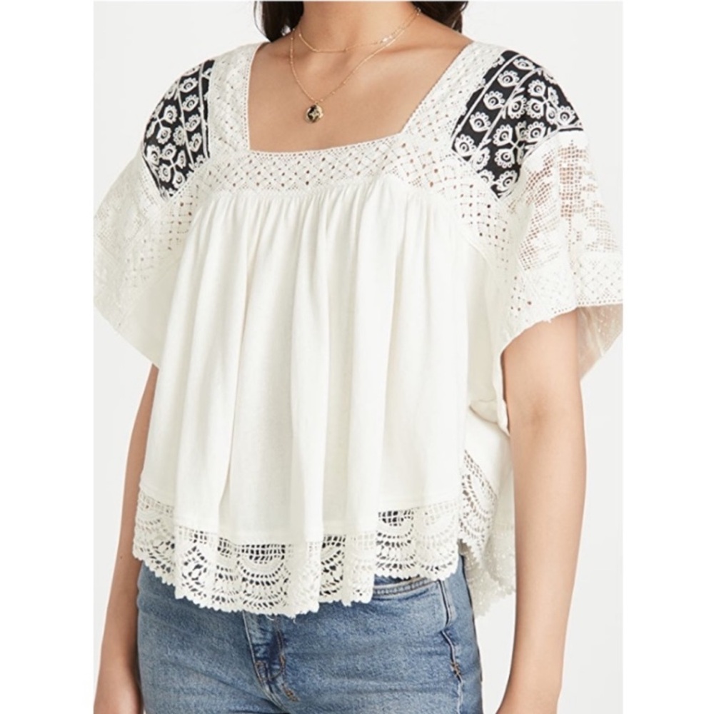 Free People • Prairie Days Cotton Top - Peasant - Festival - Boho - Bohemian